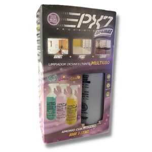 PX7 Limpieza diaria (Citrico, Aqua, Caribe) 1/2 litro Pack (Rinde 5 Lts.)