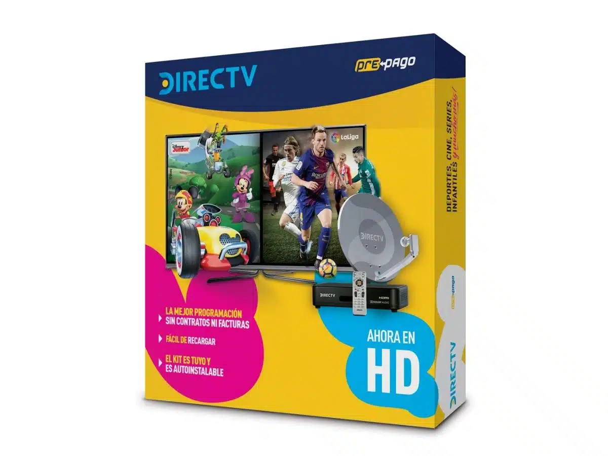 Kit DIRECTV Prepago autoinstalable.