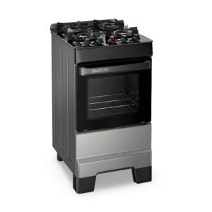 COCINA A GAS 4 Hornallas TOP GLASS INOX