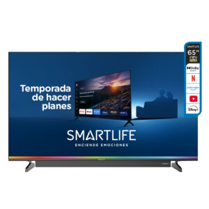 SMARTLIFE QLED Smart TV 65 4K Con Barra De Sonido